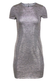 Current Boutique-Alice & Olivia - Metallic "Delora" Sheath Dress Sz 6