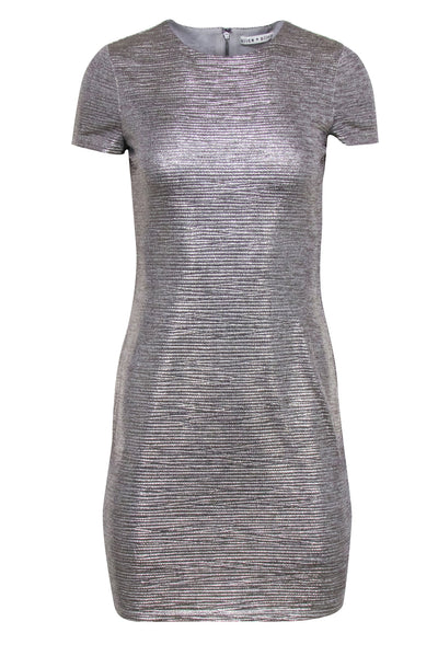 Current Boutique-Alice & Olivia - Metallic "Delora" Sheath Dress Sz 6