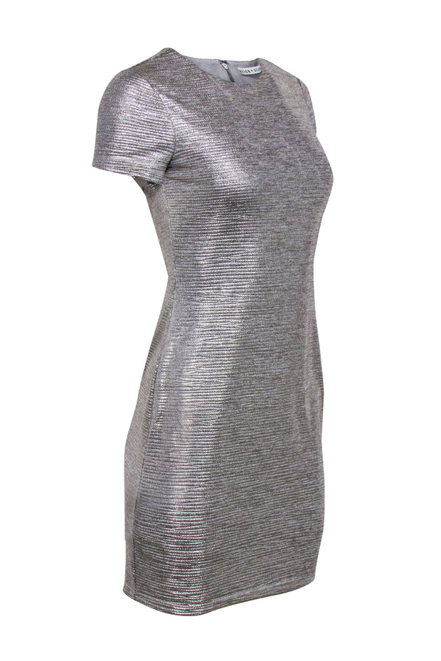 Current Boutique-Alice & Olivia - Metallic "Delora" Sheath Dress Sz 6