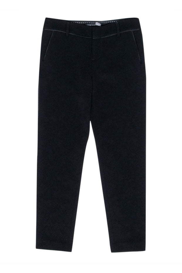 Current Boutique-Alice & Olivia - Black Straight Leg Pants Sz 2