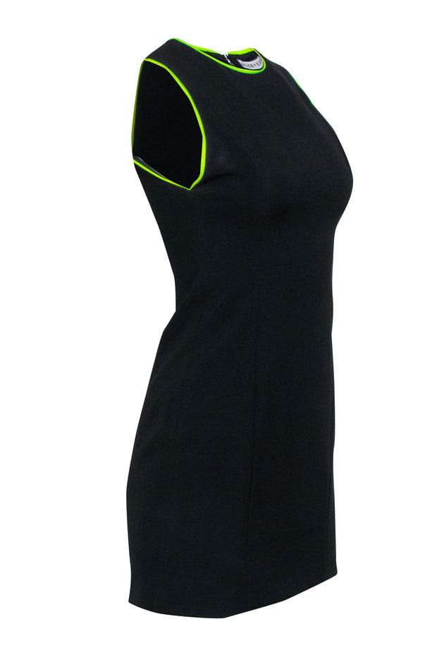 Current Boutique-Alice & Olivia - Black Sleeveless Dress w/ Neon Trim Sz 2