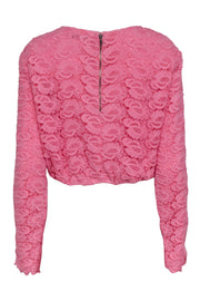 Current Boutique-Alice & Olivia - Pink Lace Long Crop Sleeves Sz S