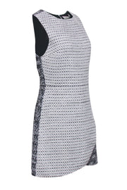 Current Boutique-Alice & Olivia - Black & White Sleeveless Tweed Dress Sz 10
