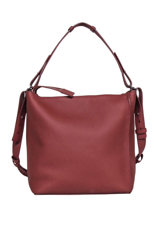 Current Boutique-All Saints - Rust Brown "Kita" Leather Crossbody Bag