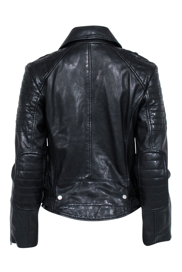 Current Boutique-All Saints - Black Leather Moto Jacket Sz 6