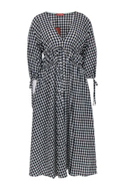 Current Boutique-Altuzarra - Black & White Gingham Maxi Dress Sz 10