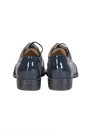 Amalfi by Rangoni - Olive & Black Patent Leather Lace Up Loafers Sz 10 - Current Boutique