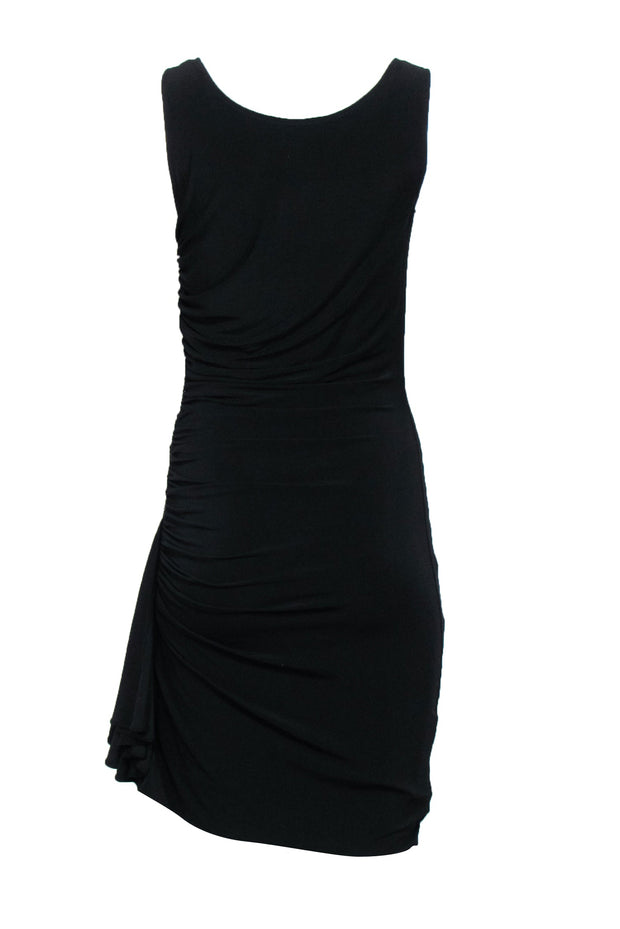 Current Boutique-Marc New York by Andrew Marc - Black Sleeveless Ruched Midi Dress Sz 4
