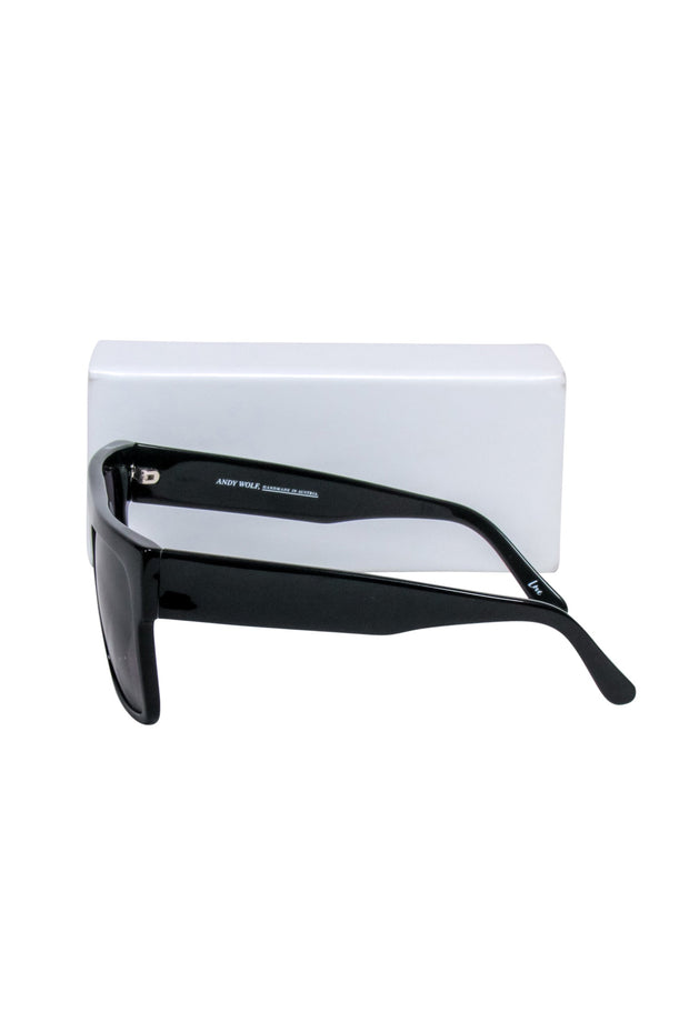 Current Boutique-Andy Wolfe - Black Oversized Sunglasses
