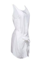 Current Boutique-Anemos - Ivory Linen Blend "D.K. Mini" Tie Dress Sz M