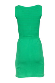 Current Boutique-Angelo Marani - Green Knit Sleeveless Dress w/ Bust Slits Sz S