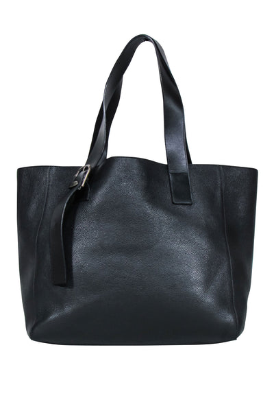 Current Boutique-Ann Demeulemeester - Black Leather Large Tote