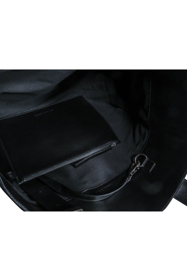 Current Boutique-Ann Demeulemeester - Black Leather Large Tote