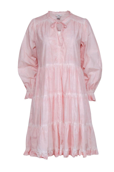 Current Boutique-Othilia - Light Pink Cotton Tiered Dress Sz S