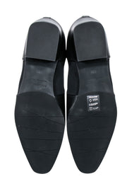 Current Boutique-Aquatalia - Black Calf Leather "Falco" Short Boots Sz 8.5