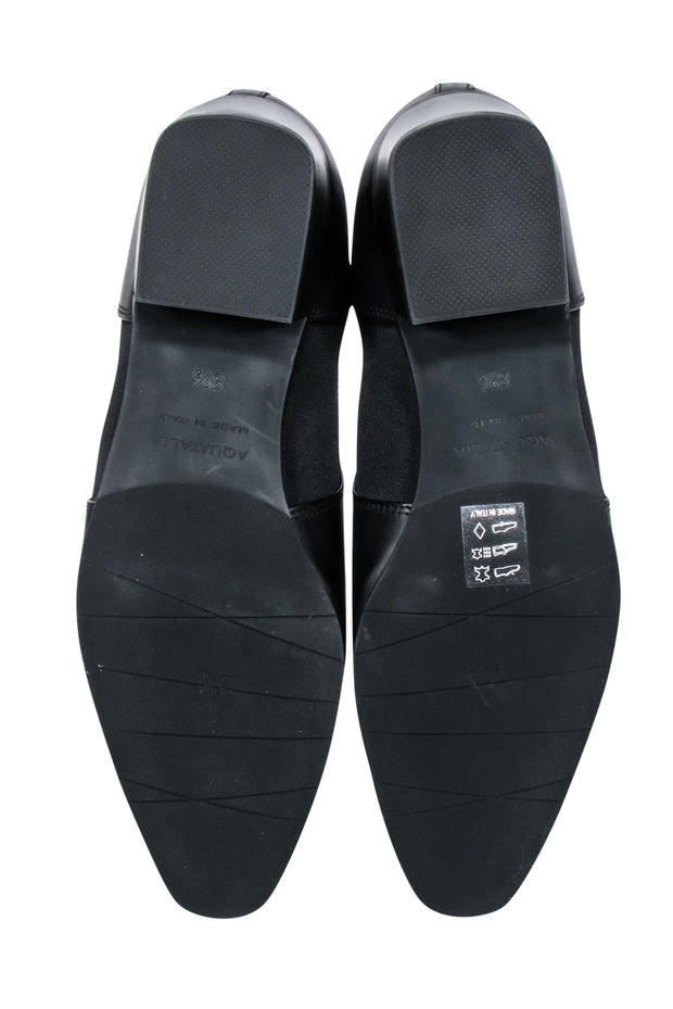 Current Boutique-Aquatalia - Black Calf Leather "Falco" Short Boots Sz 8.5