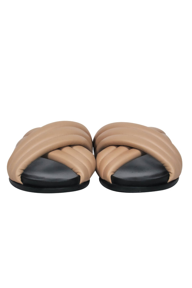 Current Boutique-Aquatalia - Beige Puffer Upper Slide Sandal Sz 10