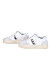 Current Boutique-Axel Arigato - White Leather & Suede Sneakers w/ Snakeskin Trim Sz 7.5