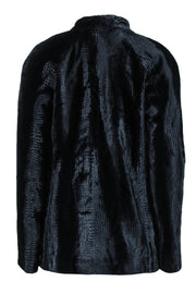 Current Boutique-AYR - Navy Textured Velour Blazer Sz 6