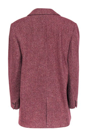 Current Boutique-Ba&sh - Maroon Chevron Blazer Sz L
