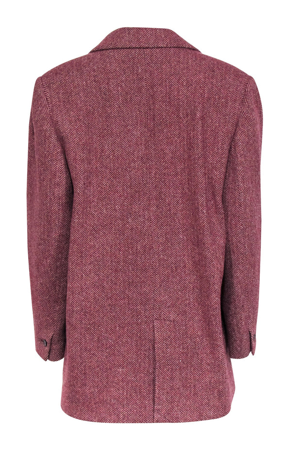 Current Boutique-Ba&sh - Maroon Chevron Blazer Sz L