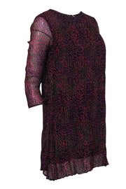 Current Boutique-BA&SH - Pink & Purple Print Pleated Dress Sz 0