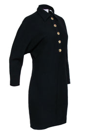 Current Boutique-Ba&sh - Black Collar Shirt Dress w/ Gold Buttons Sz 6