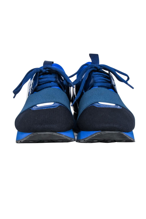 Current Boutique-Balenciaga - Blue Lace Up Sneakers Sz 8