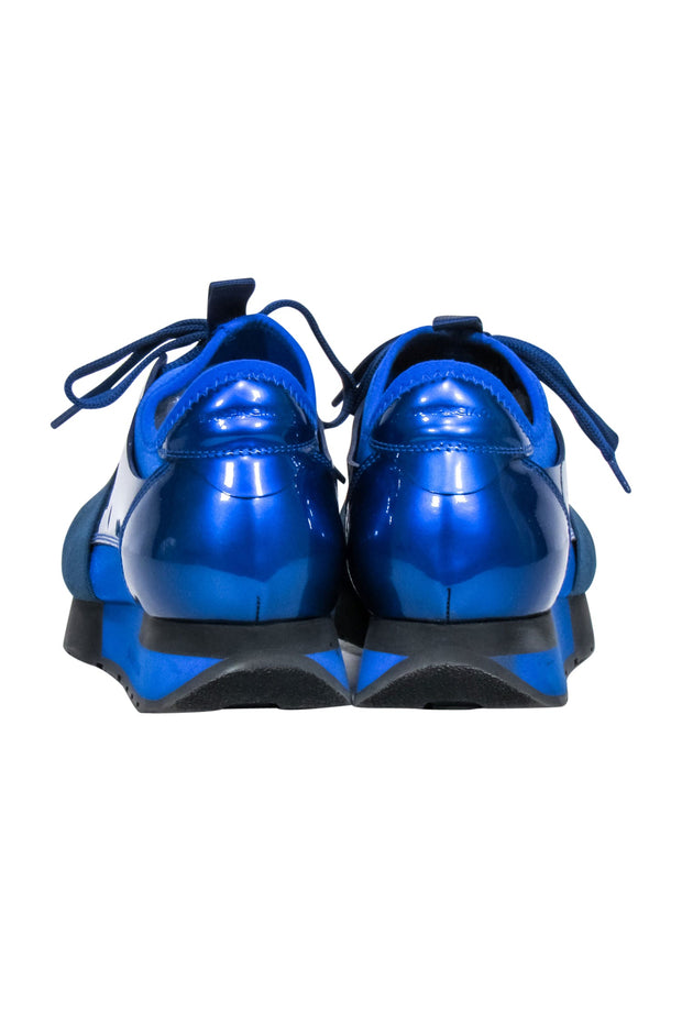 Current Boutique-Balenciaga - Blue Lace Up Sneakers Sz 8