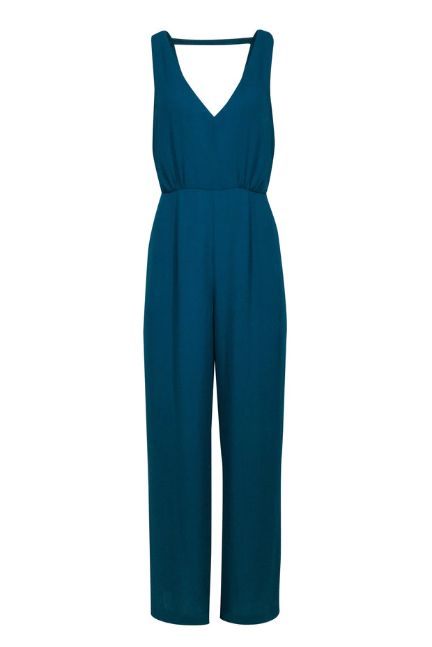 Current Boutique-BCBG Max Azria - Teal Sleeveless Jumpsuit Sz S