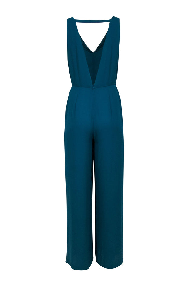 Current Boutique-BCBG Max Azria - Teal Sleeveless Jumpsuit Sz S