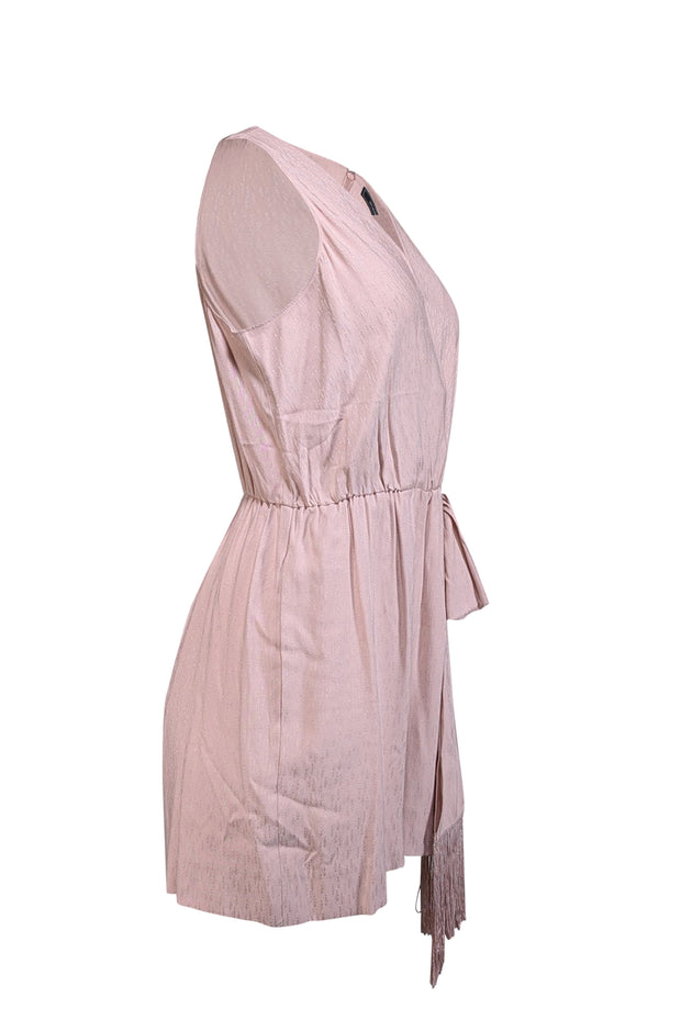 Current Boutique-BCBG Max Azria - Muted Pink textured Sleeveless Romper Sz 8