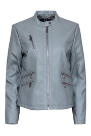 Current Boutique-Bernardo - Mint Green Vegan Leather Jacket Sz M