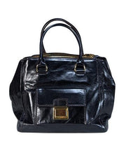 Current Boutique-Bimba y Lola - Dark Brown Leather Detachable Strap Satchel Bag