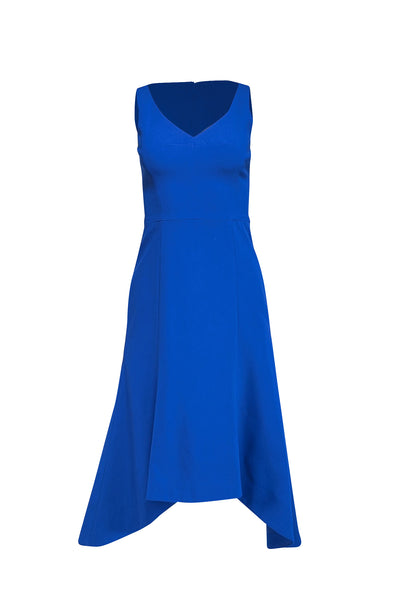 Current Boutique-Black Halo - Cobalt Blue Sleeveless High-Low Dress Sz 2