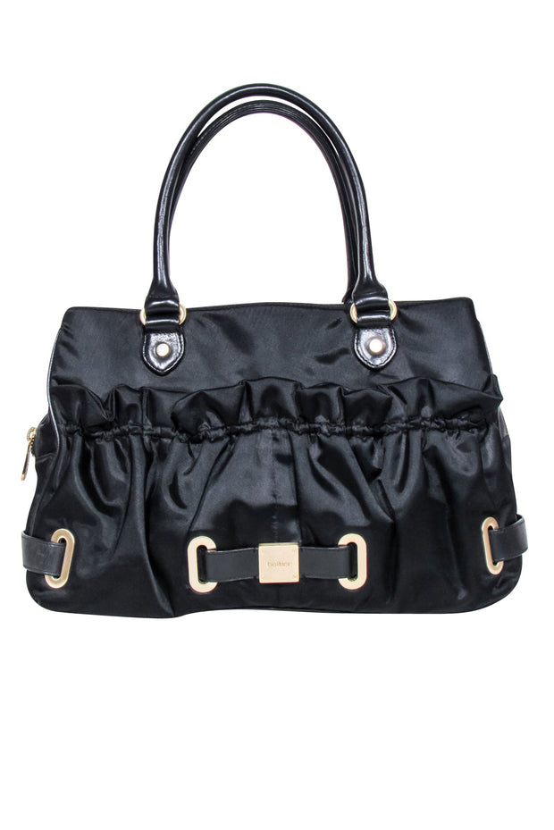 Current Boutique-Botkier - Black Satin Large Shoulder Bag