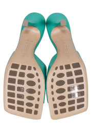 Current Boutique-Bottega Veneta - Grass Green Leather Mule Heels Sz 11