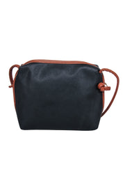 Current Boutique-Bottega Veneta - Black Embossed Textured Crossbody Bag