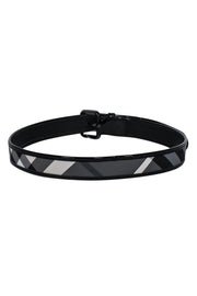 Current Boutique-Burberry - Black & Grey Plaid Belt Sz 4