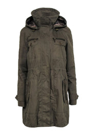 Current Boutique-Burberry Brit - Olive Green Utility Jacket Sz 10