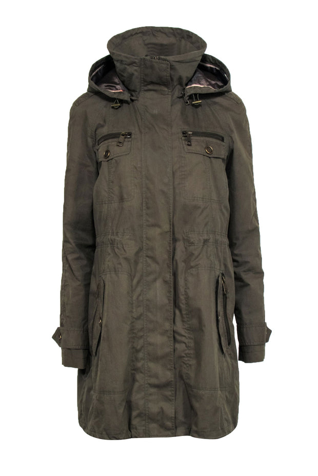 Current Boutique-Burberry Brit - Olive Green Utility Jacket Sz 10