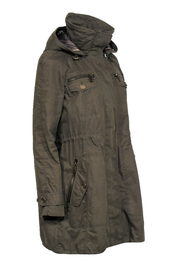 Current Boutique-Burberry Brit - Olive Green Utility Jacket Sz 10