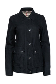 Current Boutique-Burberry Brit - Black Lightweight Zipper Jacket Sz 4