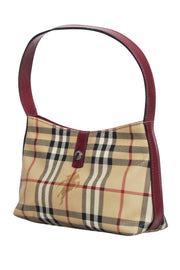 Current Boutique-Burberry - Beige Signature Plaid Haymarket Mini Bag