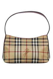 Current Boutique-Burberry - Beige Signature Plaid Haymarket Mini Bag