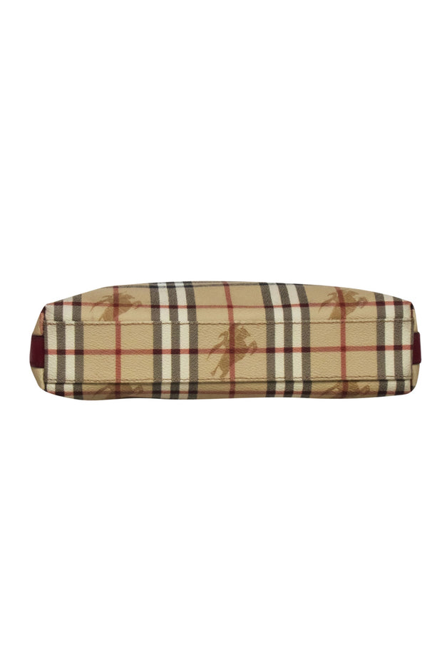 Current Boutique-Burberry - Beige Signature Plaid Logo Shoulder Bag