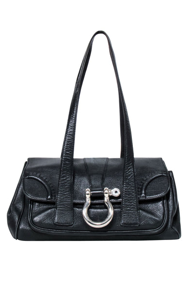 Current Boutique-Burberry - Black Leather Shoulder Bags