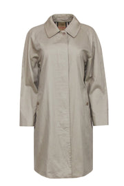 Current Boutique-Burberry - Burberry Beige Button Front Trench Sz M