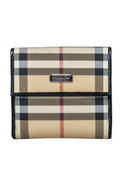 Current Boutique-Burberry - Beige Signature Plaid Square Wallet