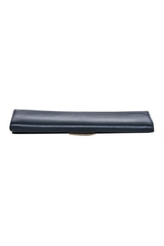 Current Boutique-Burberry - Navy Leather Long Wallet